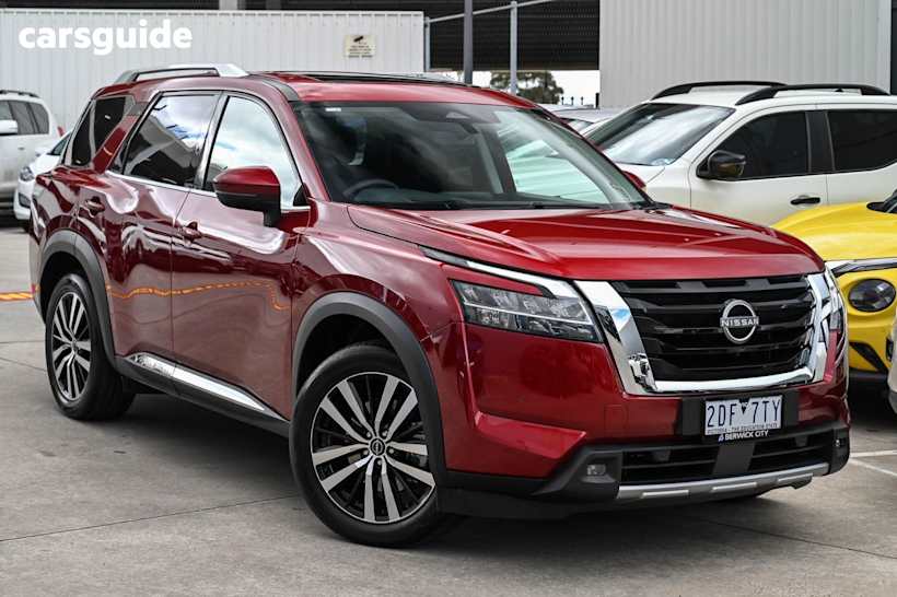 Red 2024 Nissan Pathfinder SUV TI-L 4X4