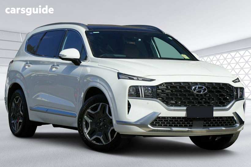 White 2023 Hyundai Santa FE Wagon Highlander Hev (6 Seat)