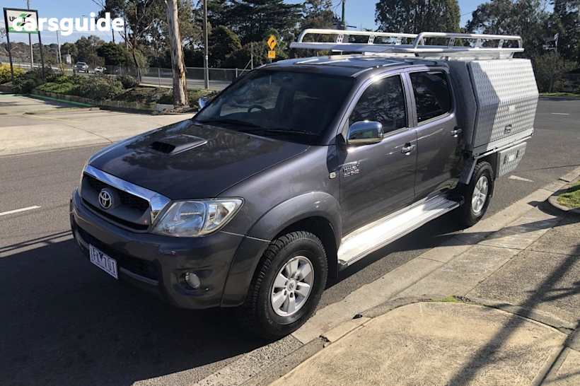 Silver 2010 Toyota Hilux Ute Tray SR5