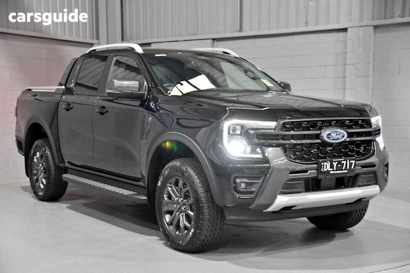 Black 2025 Ford Ranger Ute Tray WILDTRAK 4X4
