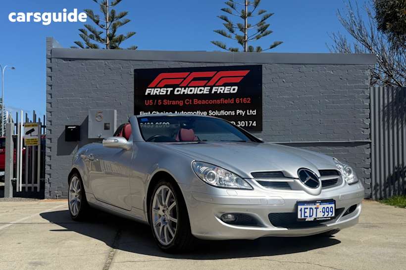 Silver 2006 Mercedes-Benz SLK-Class Convertible 350 R171