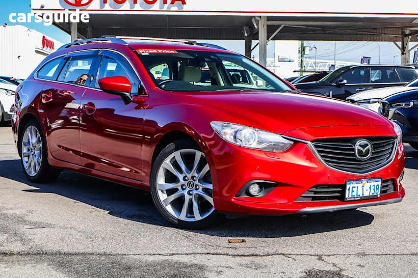 Red 2014 Mazda 6 Wagon Atenza