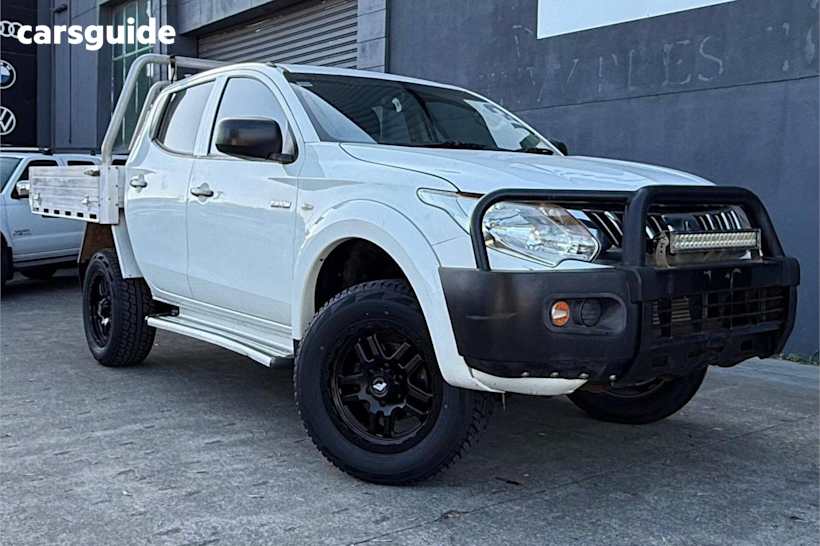 White 2016 Mitsubishi Triton Dual Cab Utility Glx (4X4)