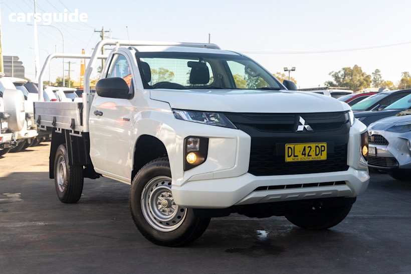 White 2021 Mitsubishi Triton Ute Tray GLX R