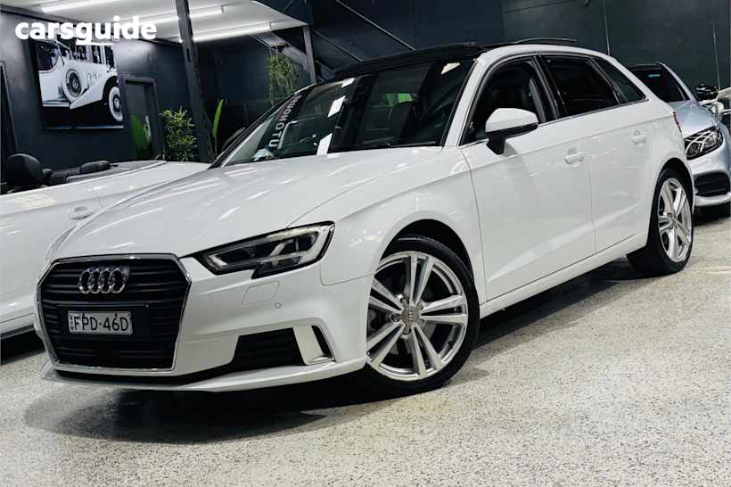 White 2018 Audi A3 Hatch 40 TFSI F