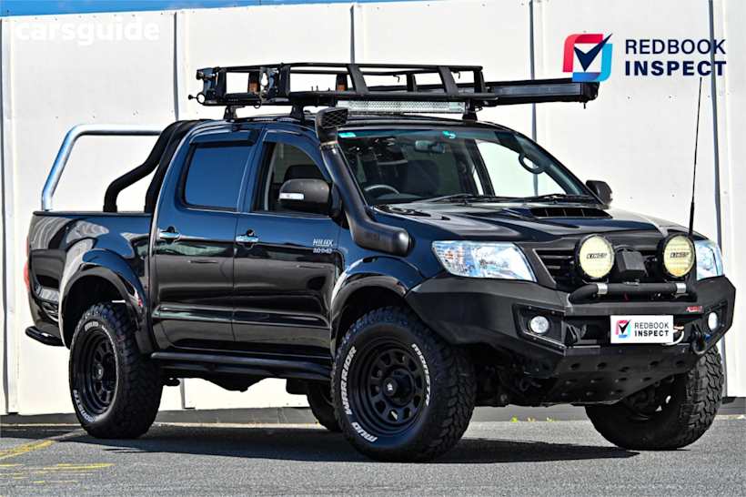 Black 2013 Toyota Hilux Ute Tray SR5 4X4