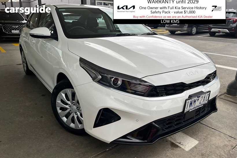 White 2022 Kia Cerato Sedan S F
