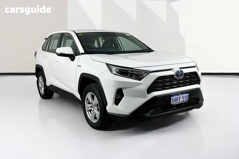 White 2021 Toyota RAV4 Wagon Gx (2Wd) Hybrid