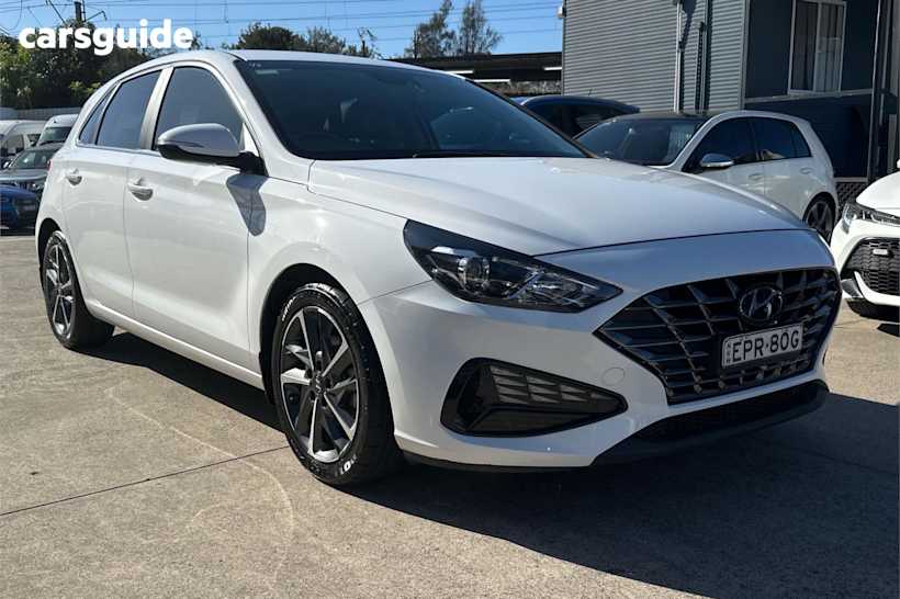 White 2021 Hyundai I30 Hatchback Active