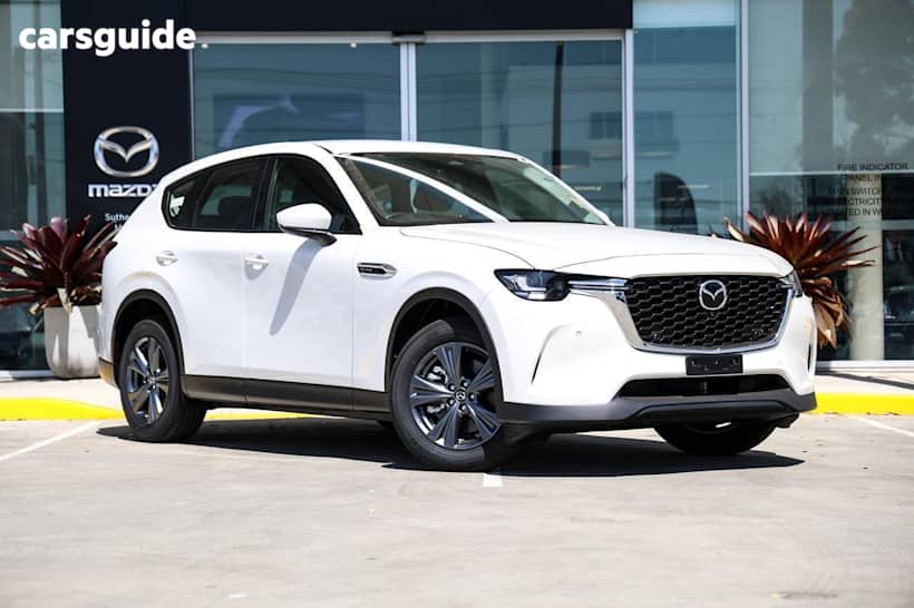 White 2025 Mazda CX-60 Wagon G40E Pure Hybrid