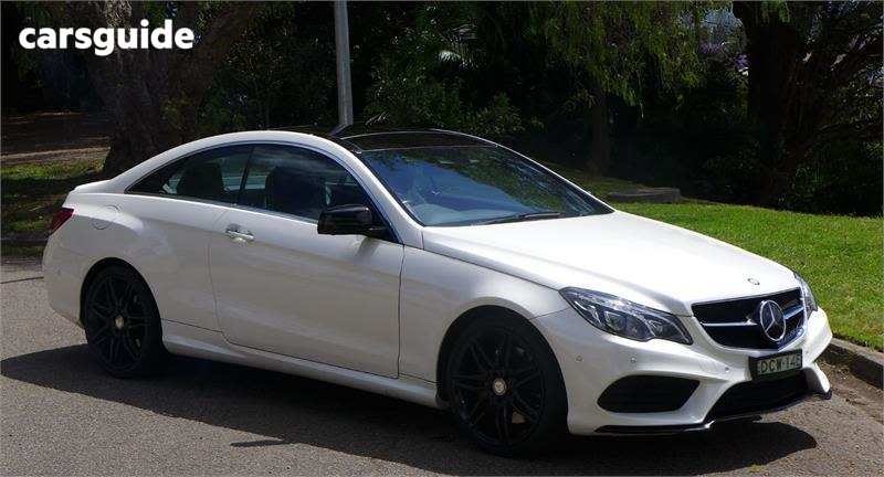 White 2016 Mercedes-Benz E400 Coupe Night Edition