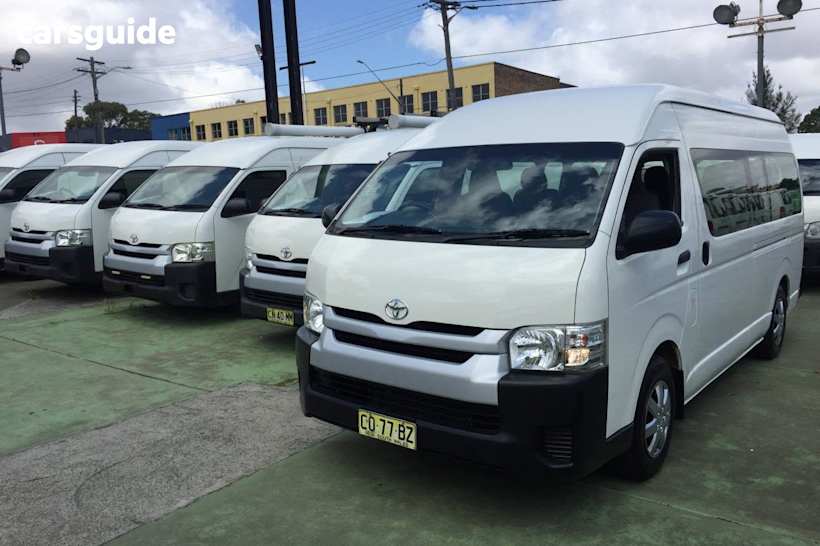 White 2017 Toyota HiAce Bus Commuter