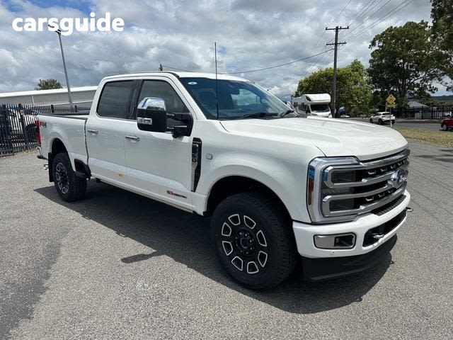 White 2024 Ford F250 Ute Tray PLATINUM