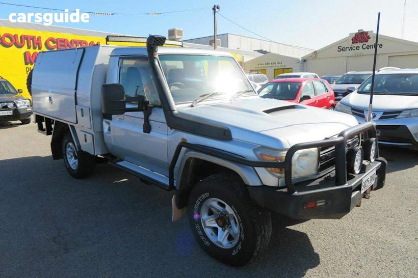 Silver 2009 Toyota Landcruiser Ute Tray GXL