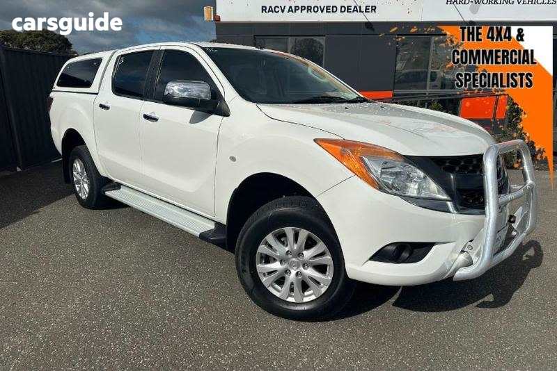 White 2014 Mazda BT-50 Ute Tray XTR HI-RIDER R