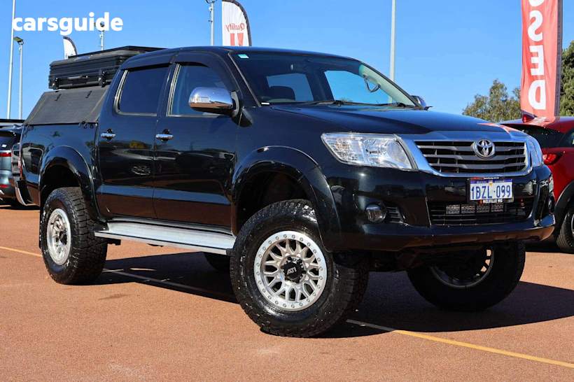 Black 2012 Toyota Hilux Ute Tray SR5 4X4
