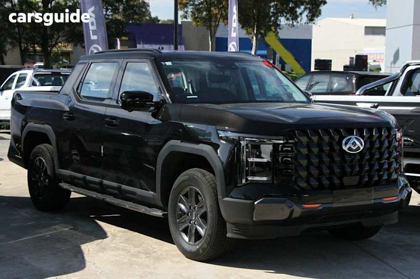 Black 2025 LDV Terron 9 Ute Tray ORIGIN 4WD