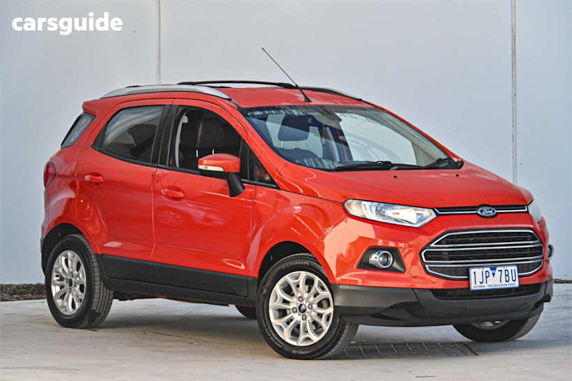 Orange 2017 Ford Ecosport SUV TITANIUM F