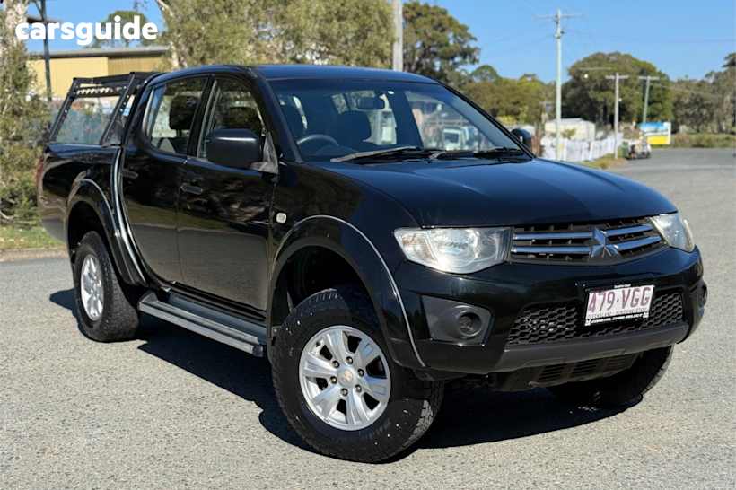 Black 2014 Mitsubishi Triton Ute Tray GLX 4X4