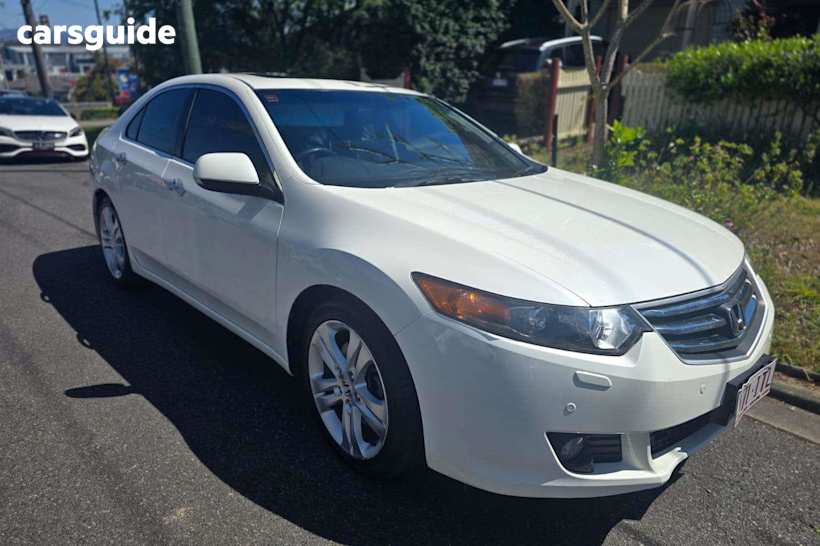White 2009 Honda Accord Euro Sedan LUXURY F
