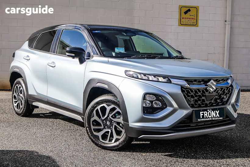 Silver 2025 Suzuki Fronx SUV HYBRID F