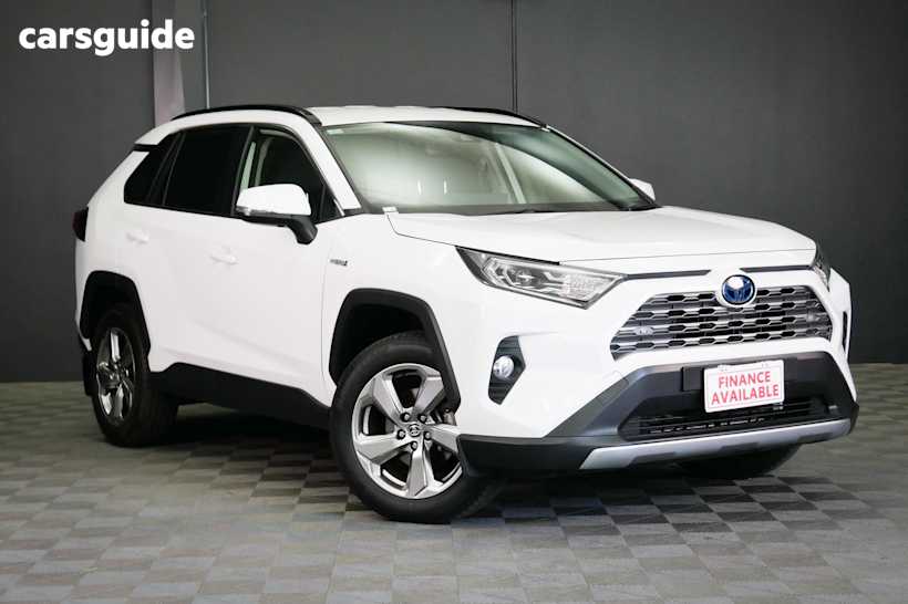 White 2021 Toyota RAV4 Wagon Gxl (2Wd) Hybrid