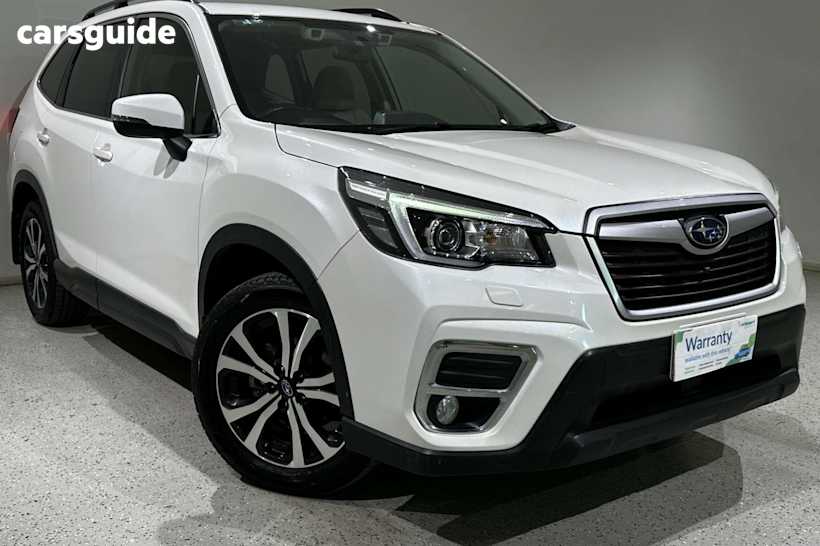 White 2019 Subaru Forester SUV 2.5I PREMIUM 4WD