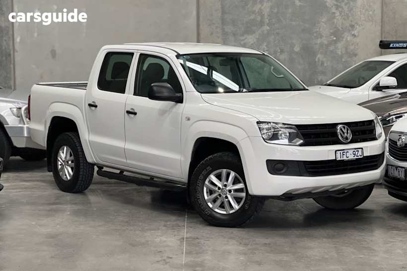 White 2015 Volkswagen Amarok Dual Cab Utility Tdi420 Core Edition (4X4)
