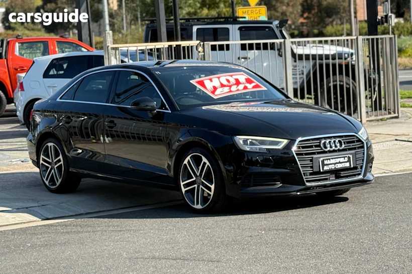 Black 2018 Audi A3 Sedan 35 TFSI F