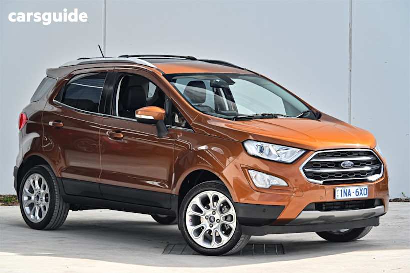 Orange 2018 Ford Ecosport SUV TITANIUM F
