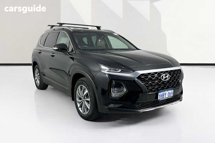 Black 2020 Hyundai Santa FE Wagon Active X Crdi (Awd)