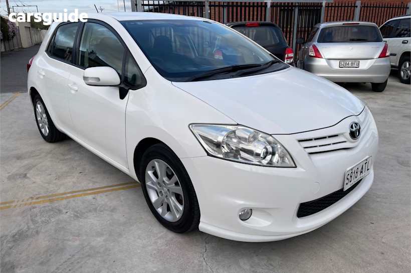 White 2012 Toyota Corolla Hatchback Ascent Sport