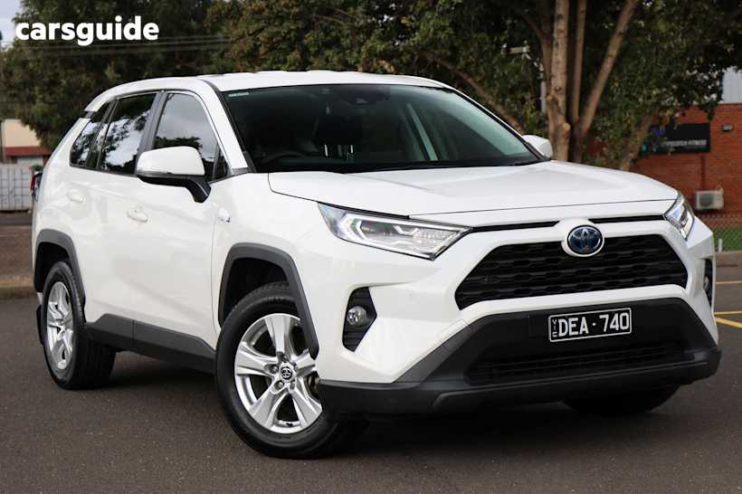 White 2019 Toyota RAV4 Wagon Gx Awd Hybrid