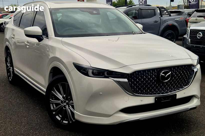 White 2023 Mazda CX-8 SUV D35 ASAKI 4X4
