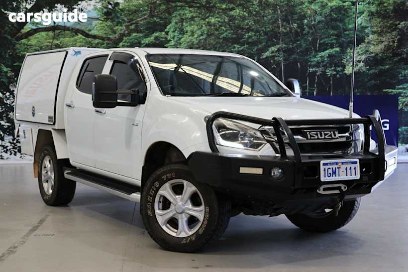White 2018 Isuzu D-MAX Crew Cab Utility Ls-U Hi-Ride (4X4)