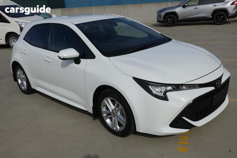 White 2019 Toyota Corolla Hatchback Ascent Sport