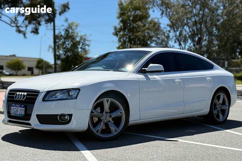 White 2012 Audi A5 Hatch F