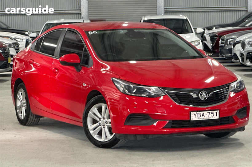 Red 2018 Holden Astra Sedan LS+ F