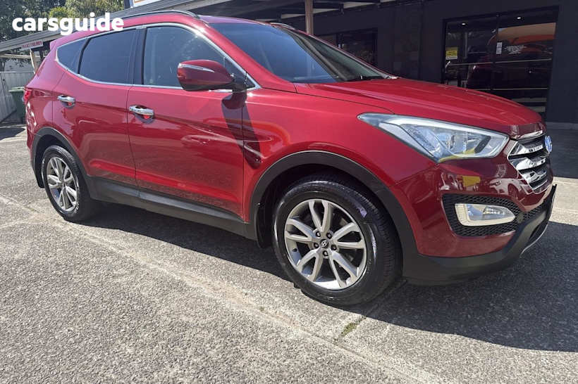 Red 2013 Hyundai Santa FE Wagon Elite Crdi (4X4)