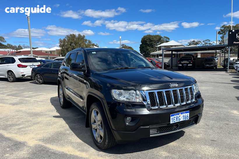 Black 2012 Jeep Grand Cherokee SUV OVERLAND 4X4