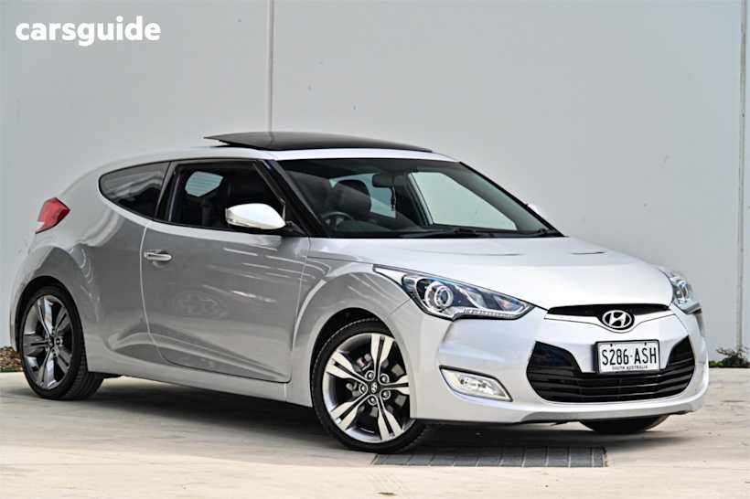 Silver 2011 Hyundai Veloster Hatch + F
