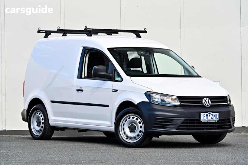 White 2019 Volkswagen Caddy Commercial TSI220 F