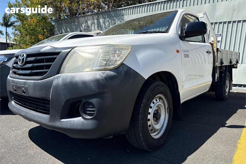 White 2014 Toyota Hilux Ute Tray WORKMATE R
