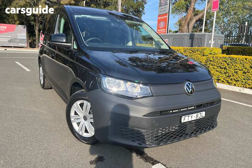 Black 2025 Volkswagen Caddy Commercial TSI220 F