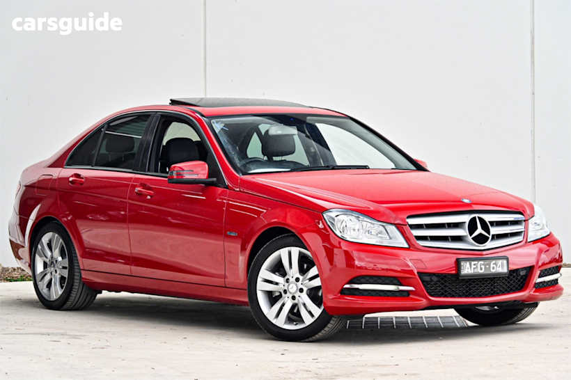Red 2012 Mercedes-Benz C-CLASS Sedan C200 BLUEEFFICIENCY R