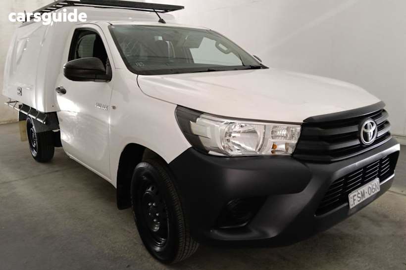 White 2016 Toyota Hilux Cab Chassis Workmate