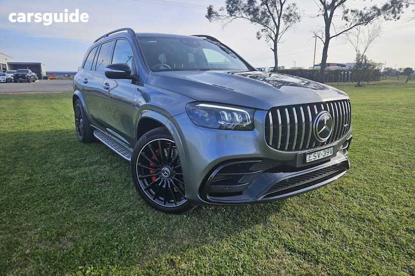 Grey 2022 Mercedes-Benz GLS-Class SUV GLS63 AMG 4WD
