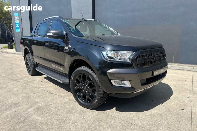 Black 2016 Ford Ranger Ute Tray WILDTRAK 4X4