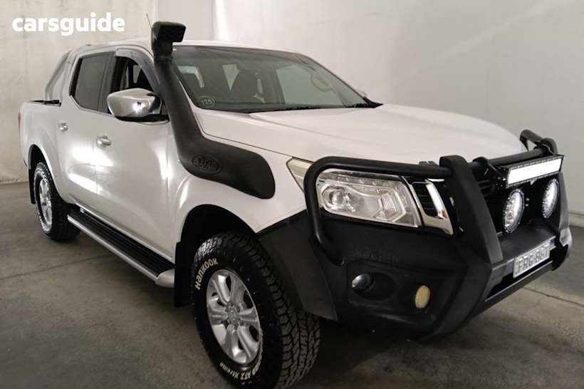 White 2015 Nissan Navara Dual Cab Utility St (4X4)