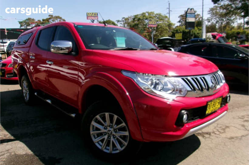 Red 2015 Mitsubishi Triton Dual Cab Utility Gls (4X4)